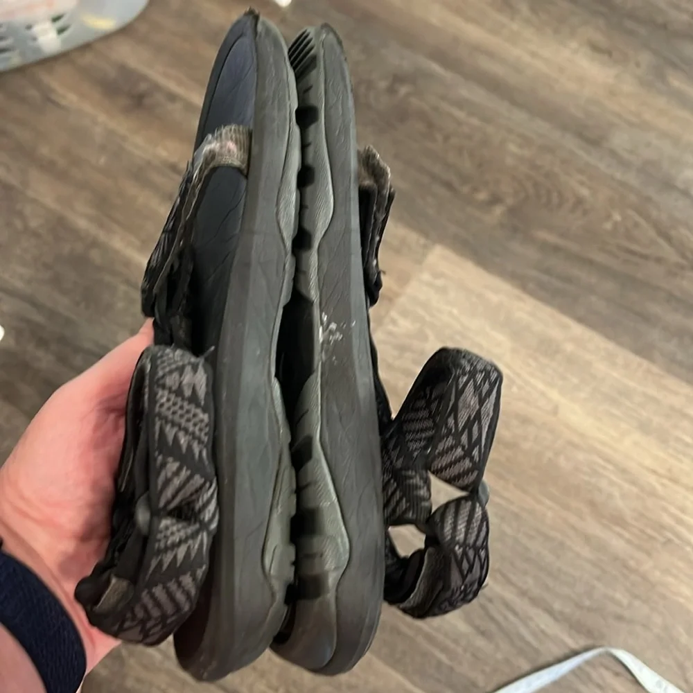 Teva Black and Gray Strapped Sandals Size 7